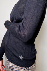 Lorena Antoniazzi Fine Cashmere Turtleneck in Black