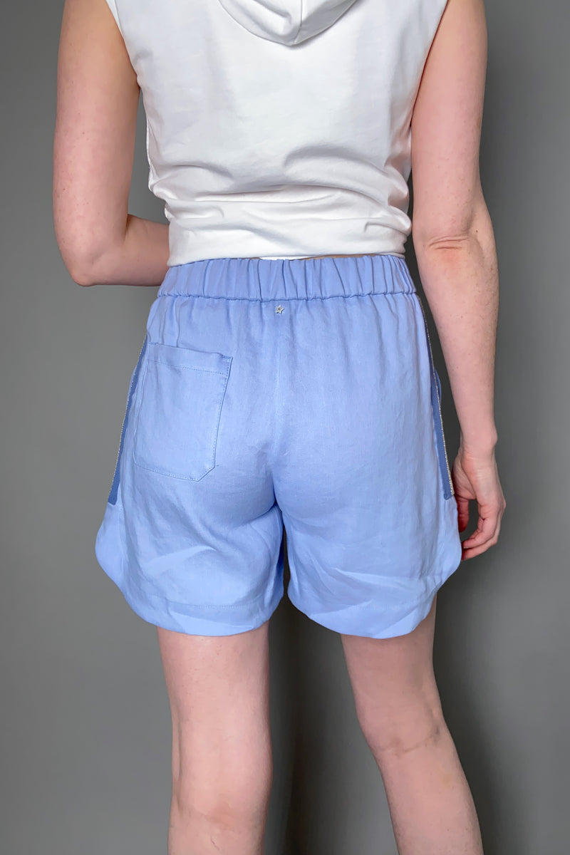 Lorena Antoniazzi Linen Bermuda Shorts in Sky Blue