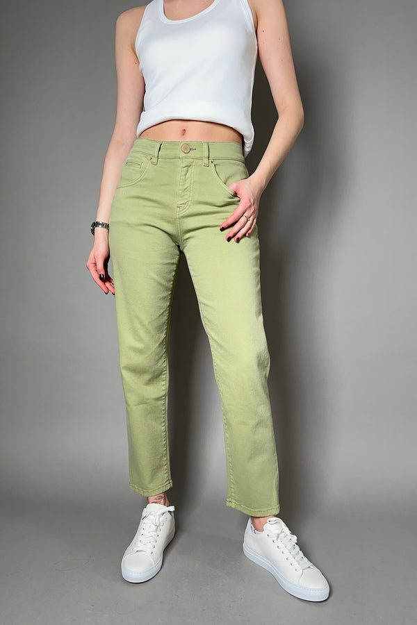 Lorena Antoniazzi Straight Fit Jeans in Pistachio Green