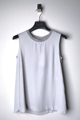 Lorena Antoniazzi Silk Light Grey Tank Top