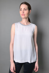 Lorena Antoniazzi Silk Light Grey Tank Top