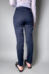 Lorena Antoniazzi Stretch Cotton Dress Pants in Navy