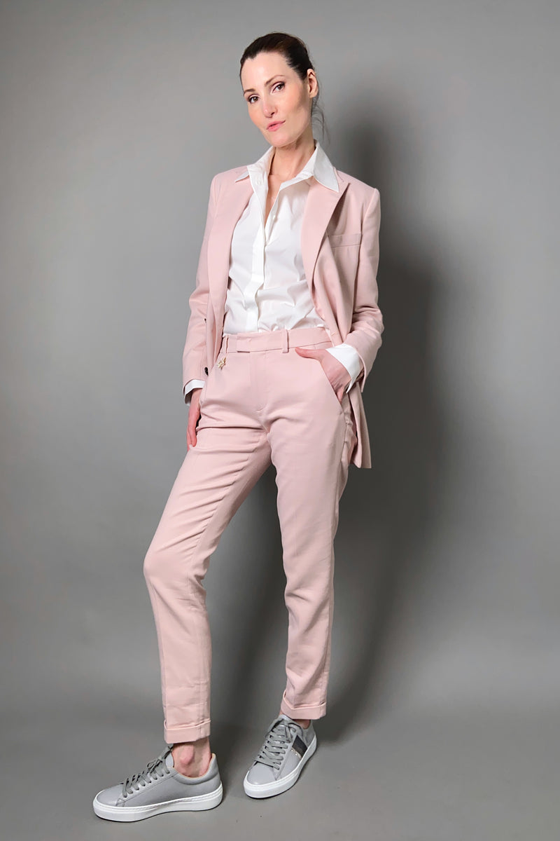 Lorena Antoniazzi Double Breasted Boyfriend Blazer in Pink