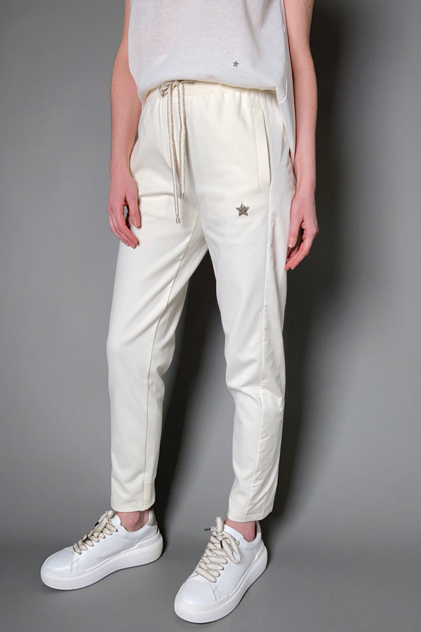 Lorena Antoniazzi Cream Sweat Pants