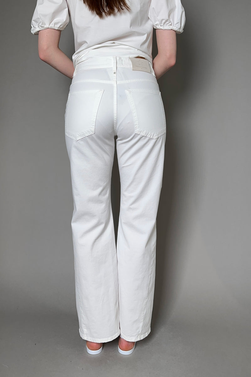 Lorena Antoniazzi Long Flared Jeans in White
