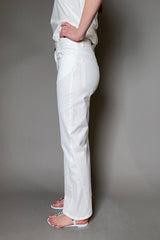 Lorena Antoniazzi Long Flared Jeans in White