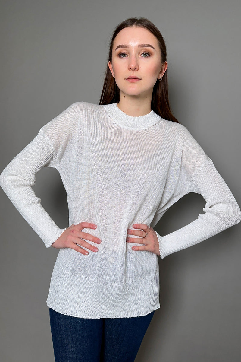 Lorena Antoniazzi Summer Knit Sweater in White