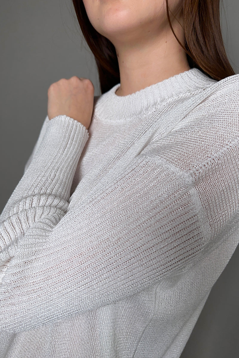 Lorena Antoniazzi Summer Knit Sweater in White