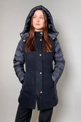 Lorena Antoniazzi Long Padded Fleece Coat in Black