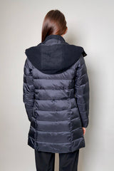 Lorena Antoniazzi Long Padded Fleece Coat in Black