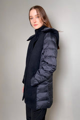 Lorena Antoniazzi Long Padded Fleece Coat in Black