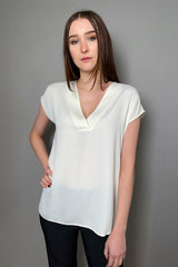 Marella Satin Blouse in Cream - Ashia Mode