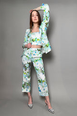 Marella Floral Patterned Crop Top - Ashia Mode