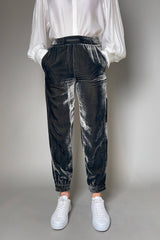 Marella Velvet Joggers in Slate - Ashia Mode
