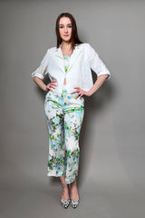 Marella Floral Patterned Crop Top - Ashia Mode