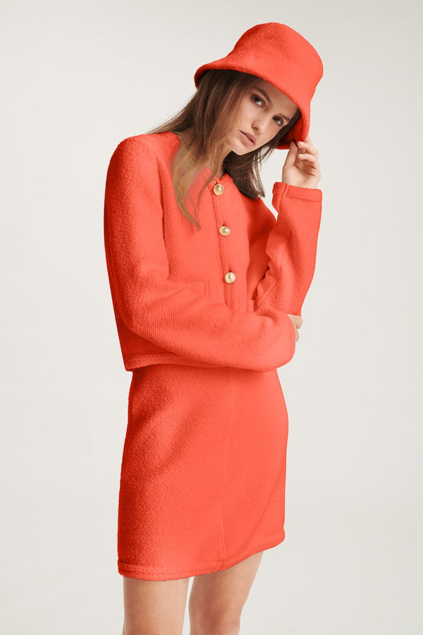 Dorothee Schumacher Sale Cool Towelling Skirt in Spiced Orange - Ashia Mode