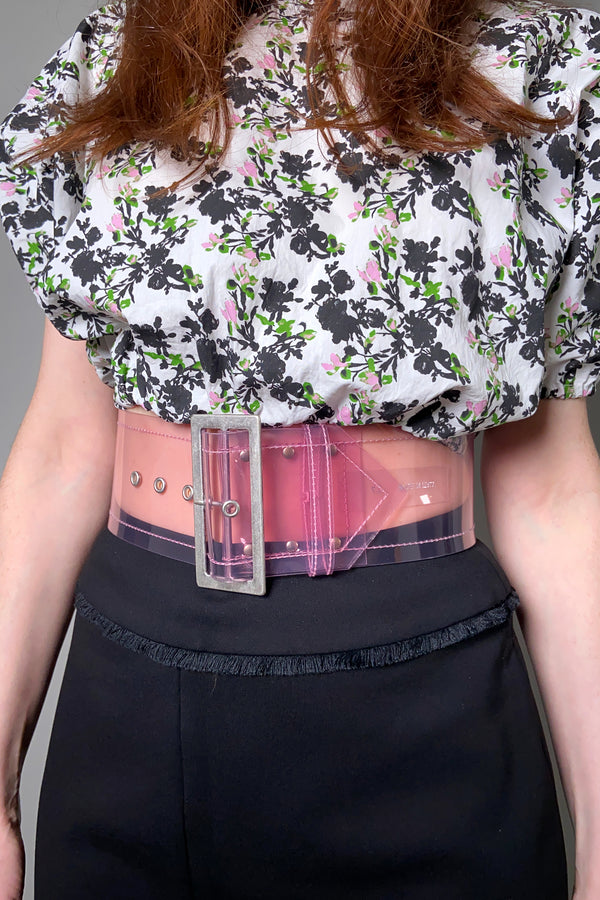Philosophy di Lorenzo Serafini Clear Pink PVC Waist Belt - Ashia Mode