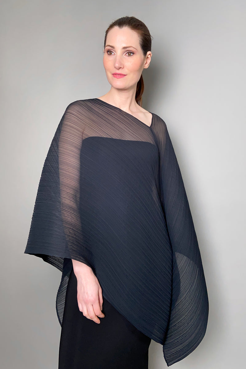 Pleats Please Madame-T Shawl in Black