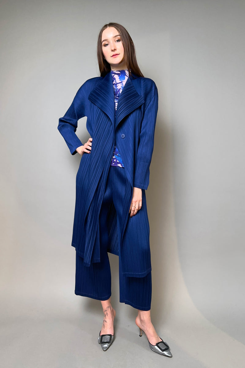 Pleats Please Issey Miyake New Arrivals Cream Jacket - Ashia Mode