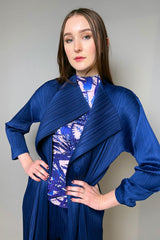 Pleats Please Issey Miyake New Arrivals Cream Jacket - Ashia Mode