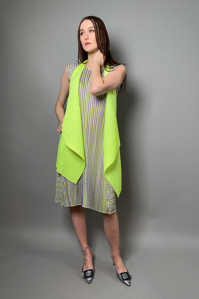 Pleats Please Issey Miyake  Monthly Colors: March Vest - Ashia Mode