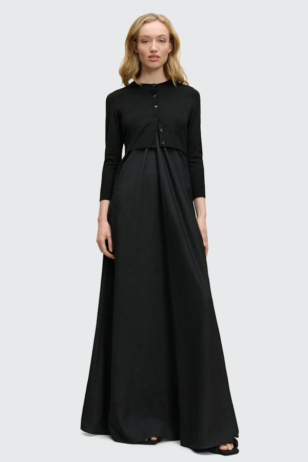 Dorothee Schumacher Sale Essential Ease Cardigan in Black - Ashia Mode