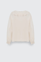 Dorothee Schumacher Sale Fluid Volumes Blouse in Off White - Ashia Mode