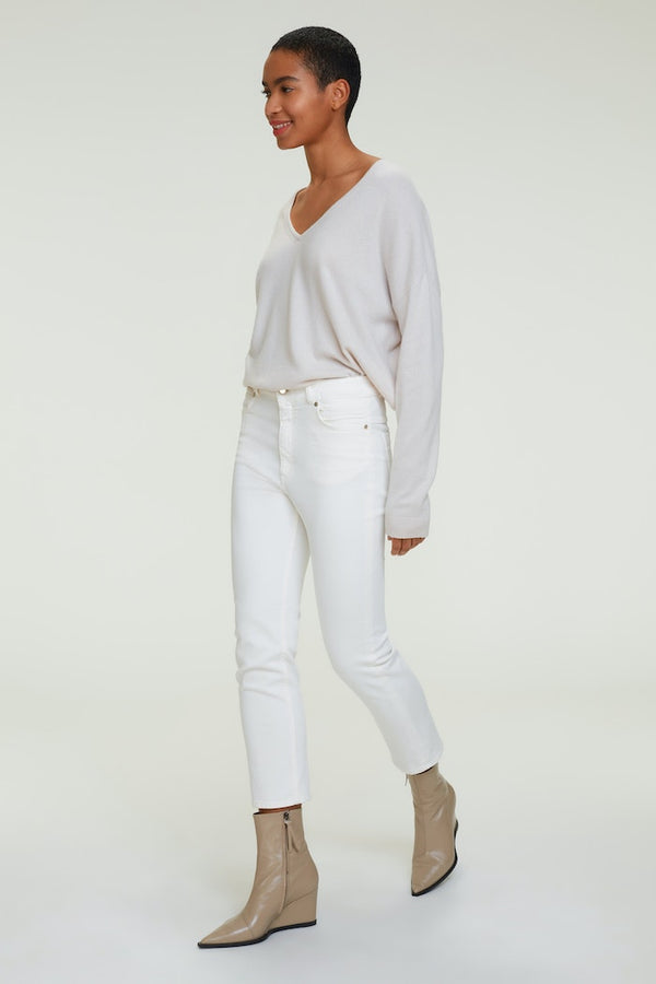 Dorothee Schumacher Sale Denim Love Pants in White - Ashia Mode